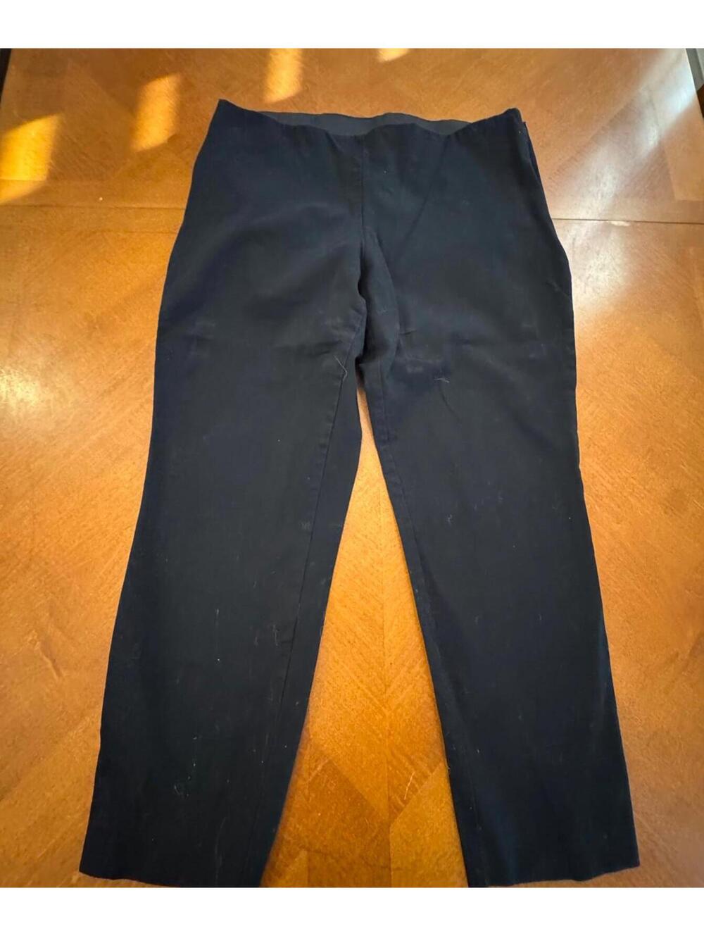 A New Day Black Straight Leg Pants Size 14 18-121 - Picture 1 of 6